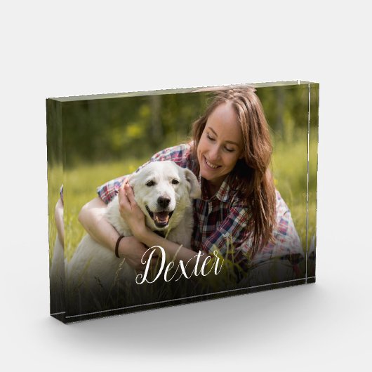 Moderne Script Huisdier Foto (Links)