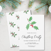 Moderne Script Hulst Kerstfeest Kaart