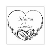 Moderne Script Huwelijk Zelfinktende Stempel (Design)