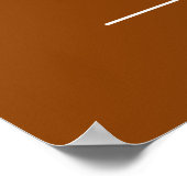 Moderne Script Huwelijksceremonie Richting Bord Poster (Hoek)