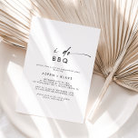 Moderne script I Do BBQ Engagement Party Kaart<br><div class="desc">Deze moderne script I Do BBQ verlovingsfeest is perfect voor een minimalistische verlovingspartij, paren douchen, repetitief diner, na een feestje of een bruiloft. Het eenvoudige zwarte en witte ontwerp is voorzien van een unieke industriële lettertypografie met een moderne boho-stijl. in elke kleur. Houd het ontwerp minimaal en elegant, zoals het...</div>