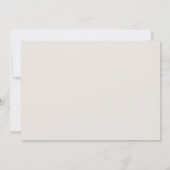 Moderne script ivoor boho bruiloftsborrel kaart (Achterkant)