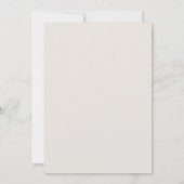 Moderne Script ivoorkleurige Boho Bruiloft Borrel Kaart (Achterkant)