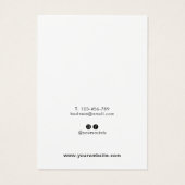 Moderne Script Jewelry Earring Display Kaart (Achterkant)