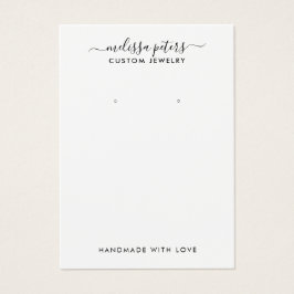Moderne Script Jewelry Earring Display Kaart