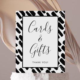 Moderne Script-Kaarten en cadeauborden Poster