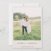 Moderne Script Kalendar Save the Date Kaart (Achterkant)