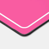 Moderne Script kalligrafie op Neon Pink Bureaumat (Hoek)