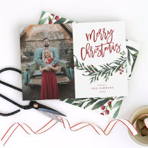 Moderne Script Kerst Groen Foto