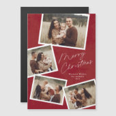 Moderne Script Kerstmis Fotocollage  (Voorkant / Achterkant)