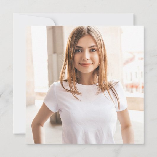 Moderne Script Klas van 2025 Foto Afstudeerfeest Kaart (Achterkant)