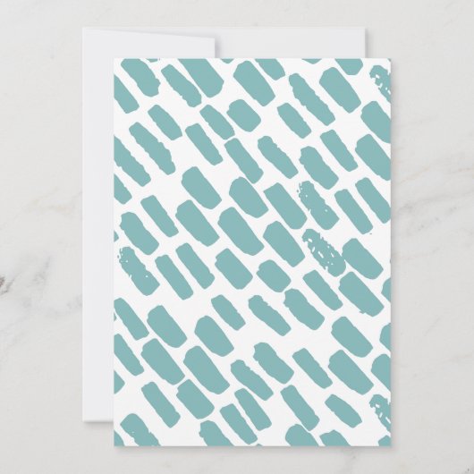 Moderne Script Koppels Douche Foto uitnodiging (Achterkant)