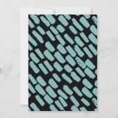 Moderne Script Koppels Douche Foto uitnodiging (Achterkant)