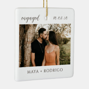 Moderne Script Landelijke Fotobewaarplaats voor Ve Keramisch Ornament
