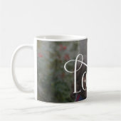 Moderne Script Lieftallige Aangepaste Verloving Fo Koffiemok (Links)