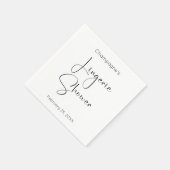 Moderne Script Lingerie Bruidsfeest Servet (Hoek)