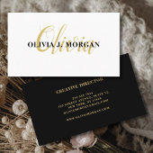 Moderne script logo minimum professionele naam visitekaartje