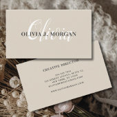 Moderne script logo minimum professionele naam visitekaartje