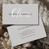 Moderne script logo minimum professionele naam visitekaartje