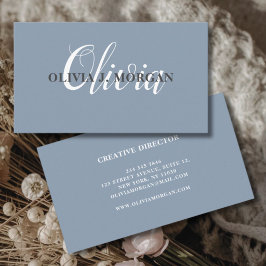 Moderne script logo minimum professionele naam visitekaartje