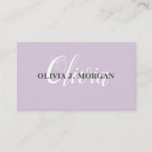 Moderne script logo minimum professionele naam visitekaartje (Voorkant)