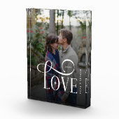Moderne Script Love Aangepaste Verloving Foto van  (Rechts)