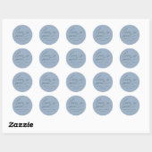 Moderne Script Love Is Sweet Huwelijk Ronde Sticker (Vel)
