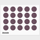 Moderne Script Love Is Sweet Trouw Ronde Sticker (Vel)