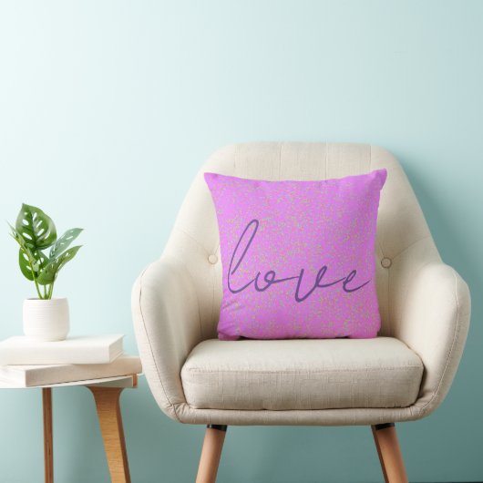 Moderne Script Love Kussensloop Kussen (Stoel)