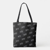 Moderne Script Mama We houden van je Fotocollage X Tote Bag (Achterkant)