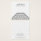 Moderne Script Mandala Ring Sieraden Displaykaart Vierkante Visitekaartjes (Voorkant /achterkant)