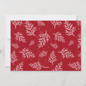 Moderne Script Merry-kerstfoto Feestdagenkaart (Achterkant)