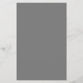 Moderne Script met Krullen, Grijs Papier Menu (Achterkant)