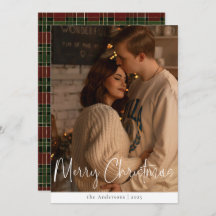 Moderne Script Minimalistische Foto Rood Groen Ker