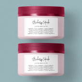 Moderne Script minimalistische lijst van ingrediën Etiket