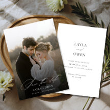 Moderne Script Minimalistische Rustieke Boho Trouw