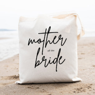 Moderne Script Moeder van de Bruid Boodschappentas Tote Bag