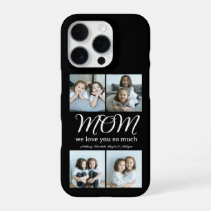 Moderne Script Moeder We Houden Van Jou Foto Colla iPhone 16 Pro Hoesje