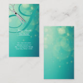 Moderne Script Monogram Elegant Hair Stylist Visitekaartje (Voorkant / Achterkant)