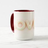 Moderne Script Mooie Esthetiek Mok (Voorkant links)