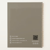 Moderne script naam interieurontwerper planner (Achterkant)