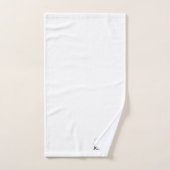 Moderne Script Naam | Minimalistisch Bedrijf Bad Handdoek (Handdoek)