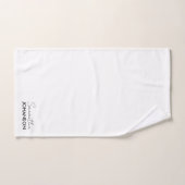 Moderne Script Naam | Minimalistisch Bedrijf Bad Handdoek (Handdoek)