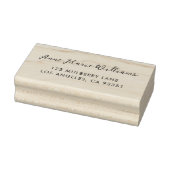 Moderne script naam retouradres rubberstempel (Stempel)