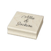 Moderne script namen Huwelijk Rubberstempel (Stempel)