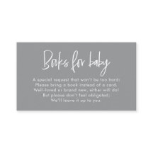 Moderne script neutrale babyshower-boekverzoekkaar