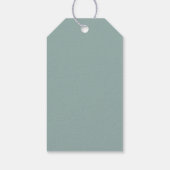 Moderne script neutrale doop dank je favor cadeaulabel (Achterkant)