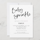 Moderne script om het even welke kleur Baby sprink Kaart (Voorkant)