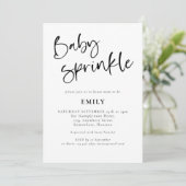 Moderne script om het even welke kleur Baby sprink Kaart (Staand voorkant)