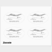 Moderne Script Orthopedisch arts Massage Ovale Sticker (Vel)